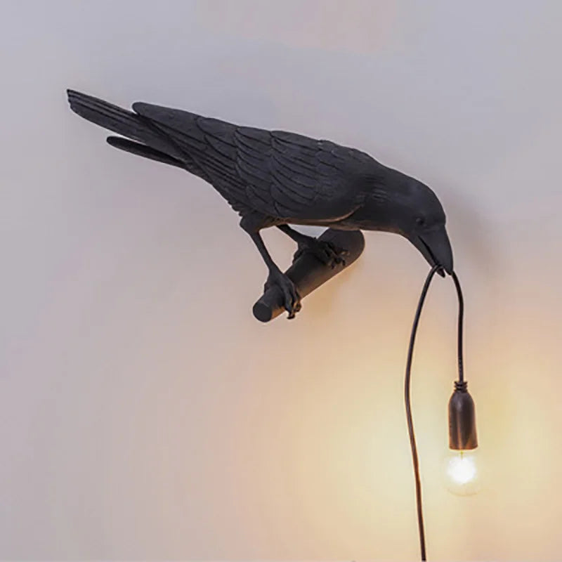 Modern Lucky Bird Bordsbelysning – Kreativ Resin Djurdesign för Sovrum och Vardagsrum | Veska