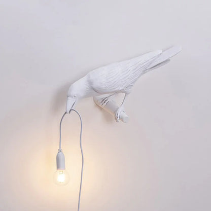 Modern Lucky Bird Bordsbelysning – Kreativ Resin Djurdesign för Sovrum och Vardagsrum | Veska