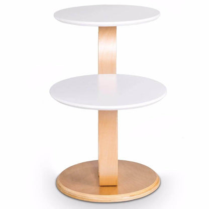 Modern Luxury Bentwood Slut Accent Bord m/Kurvad Ben | Veska