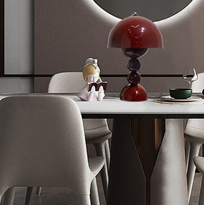 Modern lyx bordslampa tillverkad av grön pumpakeramik med 1 ljus – Idealisk för natt/ vardagsrum/ sovrum/ kontor | Veska Tryckbrytare Burgundy 220V-240V För UK AU