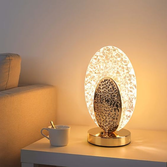 Modern & Lyxig Påfågel Lampa - CrystalGlow | Veska