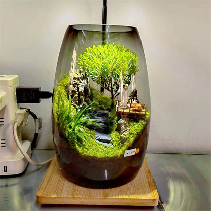 Modern Mikroscen Landskapsglasvas | Veska