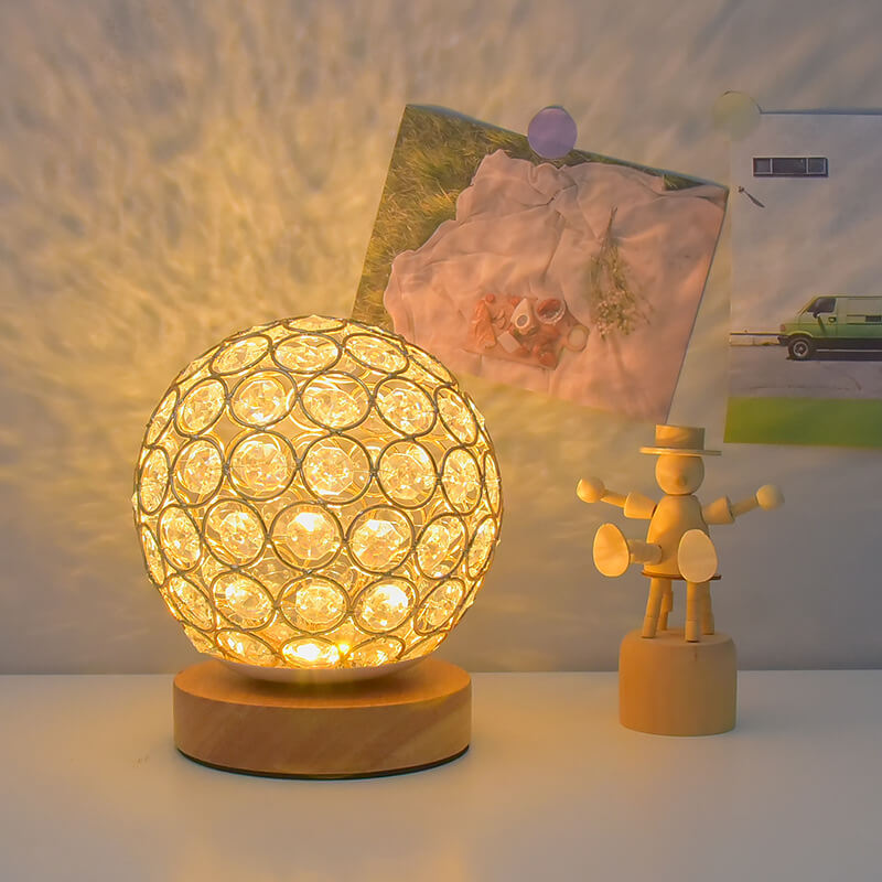 Modern minimalist rund USB uppladdningsbar LED bordslampa | Veska