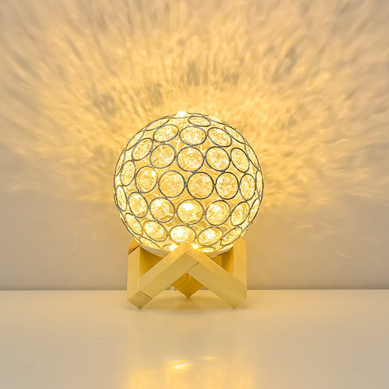 Modern minimalist rund USB uppladdningsbar LED bordslampa | Veska B