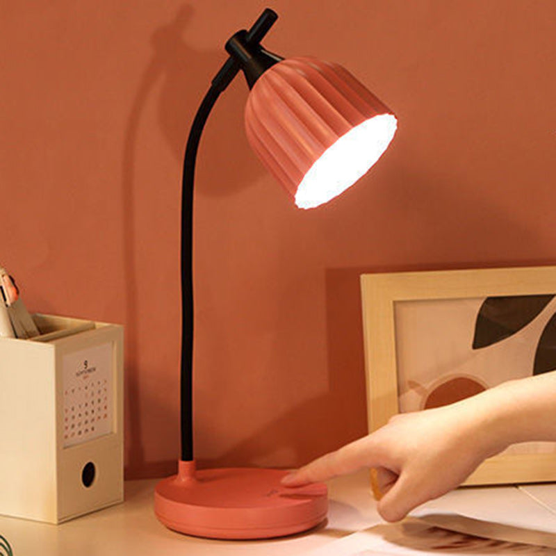 Modern minimalist rund vikbar ABS LED bordsbelysning för vardagsrum | Veska Rosa 5V Oändligt dimbar