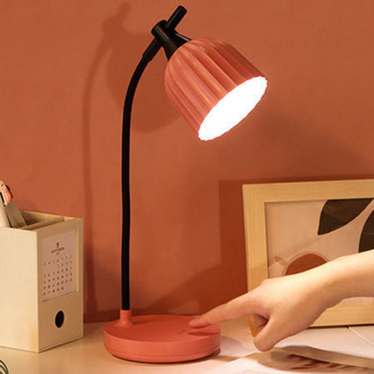 Modern minimalist rund vikbar ABS LED bordsbelysning för vardagsrum | Veska Rosa 5V Oändligt dimbar