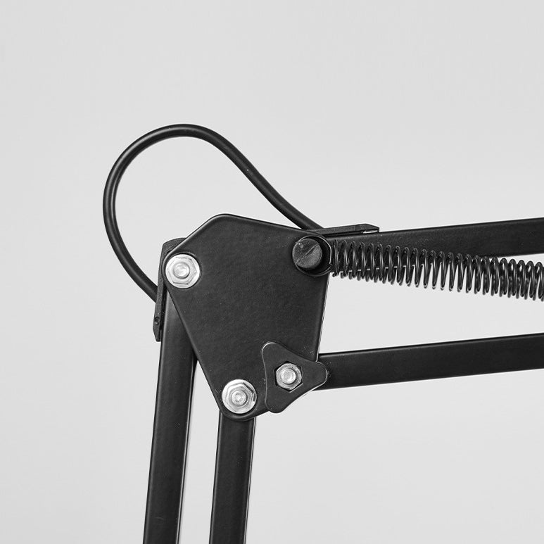 Modern minimalist utdragbar bordslampa med lång arm och klipp gjord av ABS med 1 ljus för sovrummet | Veska