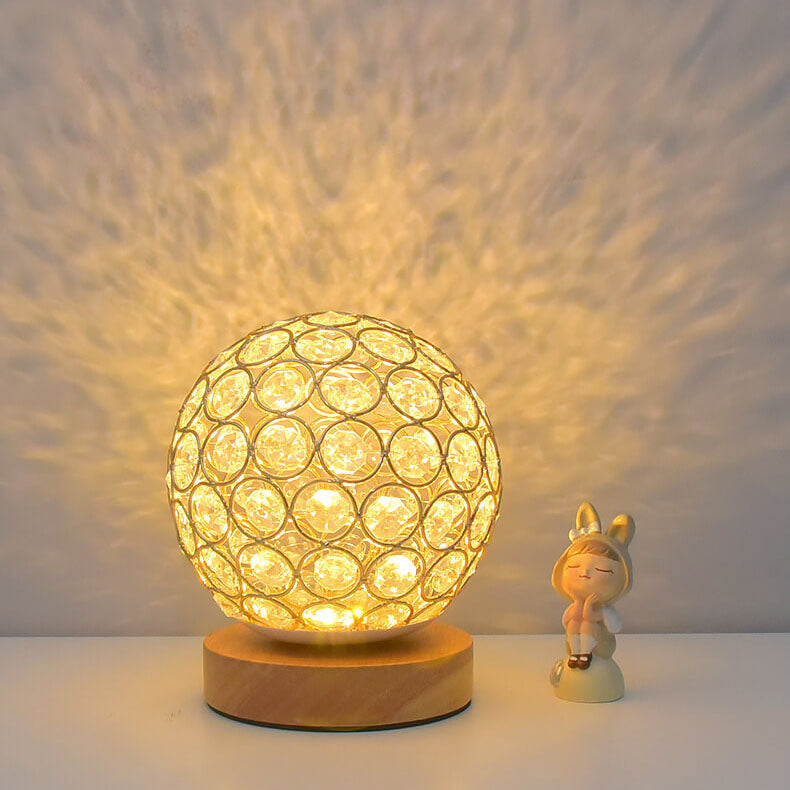 Modern minimalistisk rund USB-uppladdningsbar LED-nattlampa bordslampa | Veska