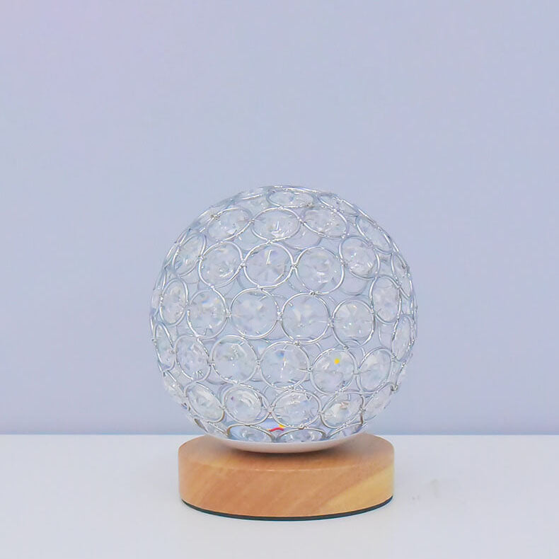 Modern minimalistisk rund USB-uppladdningsbar LED-nattlampa bordslampa | Veska