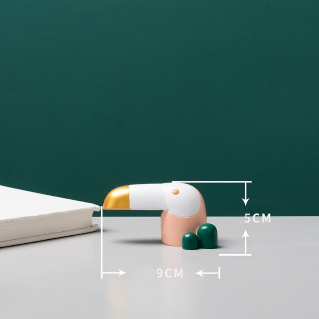 Modern Resin Fågel Figurin Statyer | Veska 4