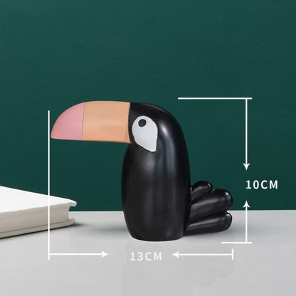 Modern Resin Fågel Figurin Statyer | Veska 5