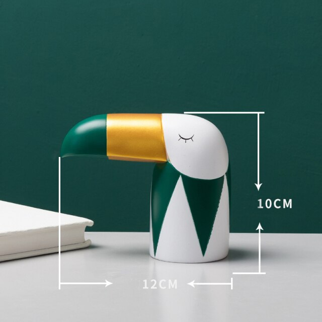 Modern Resin Fågel Figurin Statyer | Veska 6