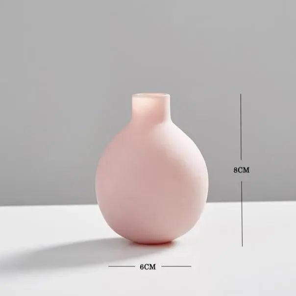 Modern skandinavisk keramikvas | Veska Rosa Vas Liten