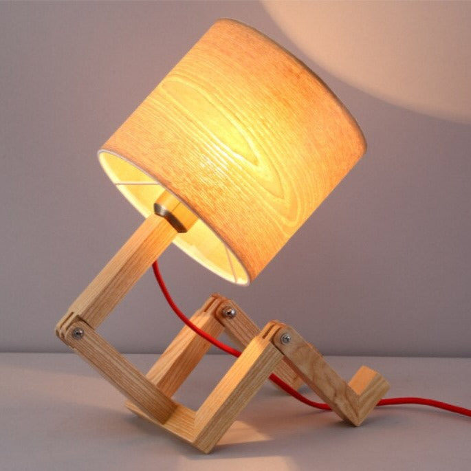 Modern solid trä bordslampa | Veska