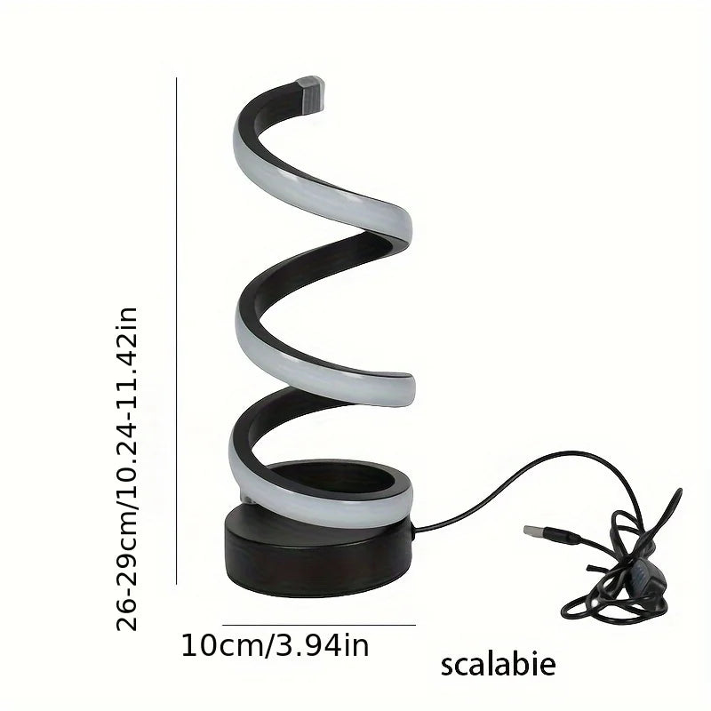 Modern Spiral LED Bordsarmatur | Veska