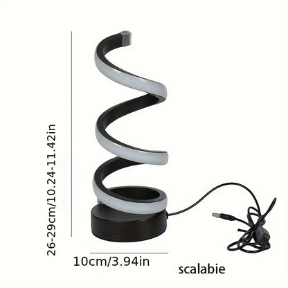 Modern Spiral LED Bordsarmatur | Veska