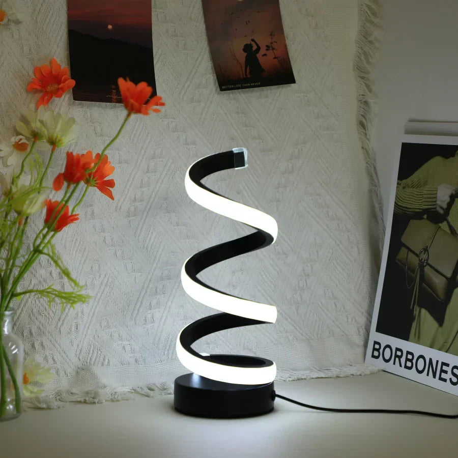 Modern Spiral LED Bordsarmatur | Veska