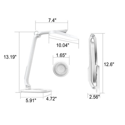 Modern Student Ögonskydd USB Laddning Fällbar LED Skrivbordslampa | Veska
