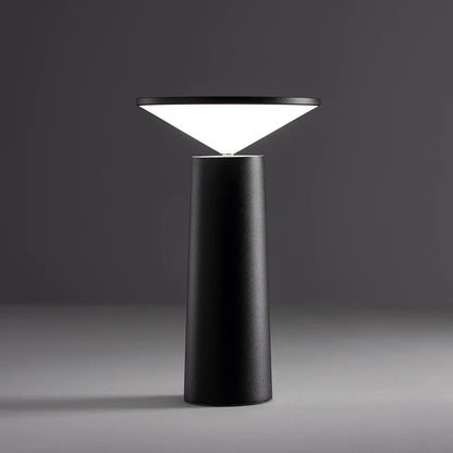 – Modern Touch Bordslampa med USB | Veska Svart