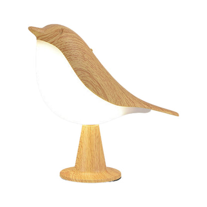 Modern trä LED bordslampa fågeldesign | Veska