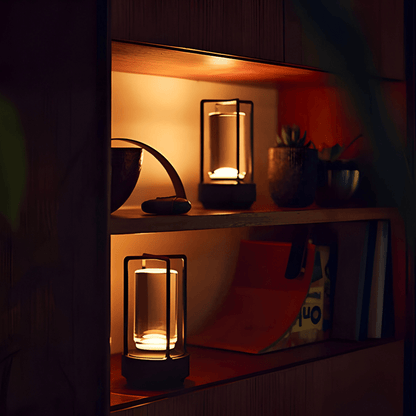 Modern vattentät bärbar bordslampa för inomhus- och utomhusområden | Veska