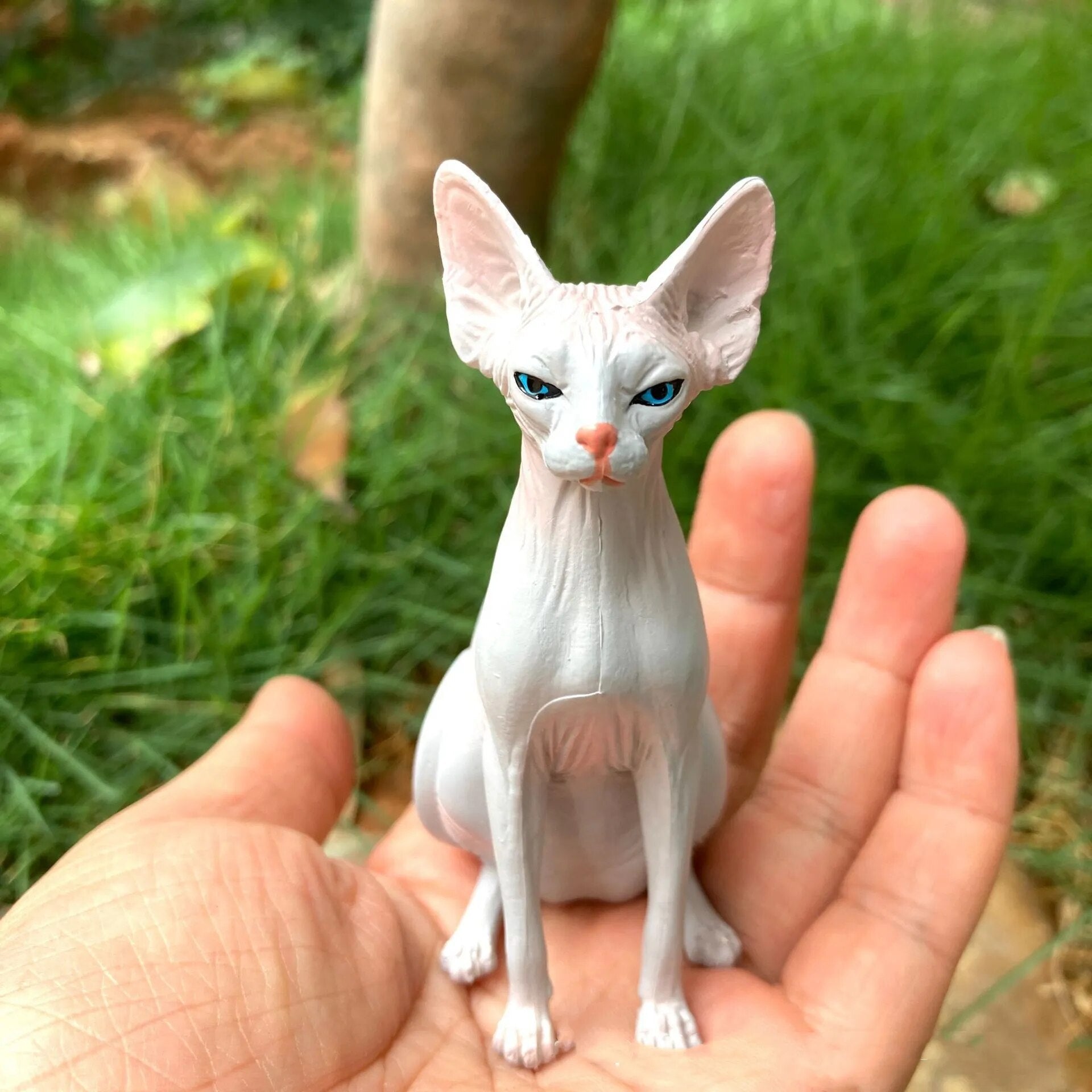 Modern Whisper Sphynx Cat Bord Dekor | Veska