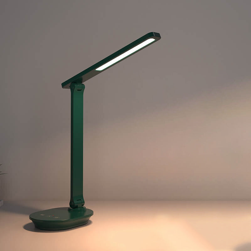 Moderna dubbel vikbar ögonvårds trådlös uppladdningsbar LED skrivbordslampa | Veska Grön