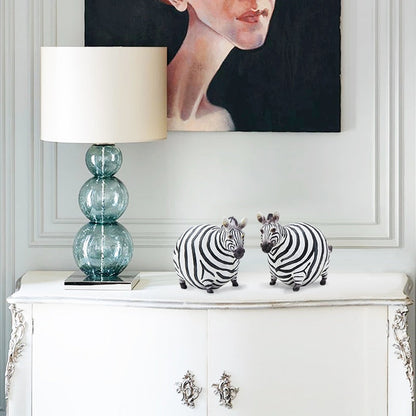 Moderna söta zebra resinfigurer | Veska