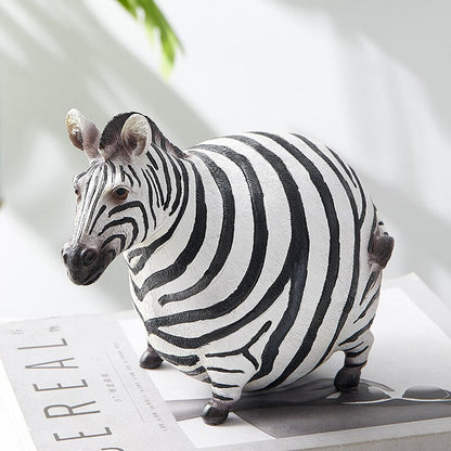 Moderna söta zebra resinfigurer | Veska