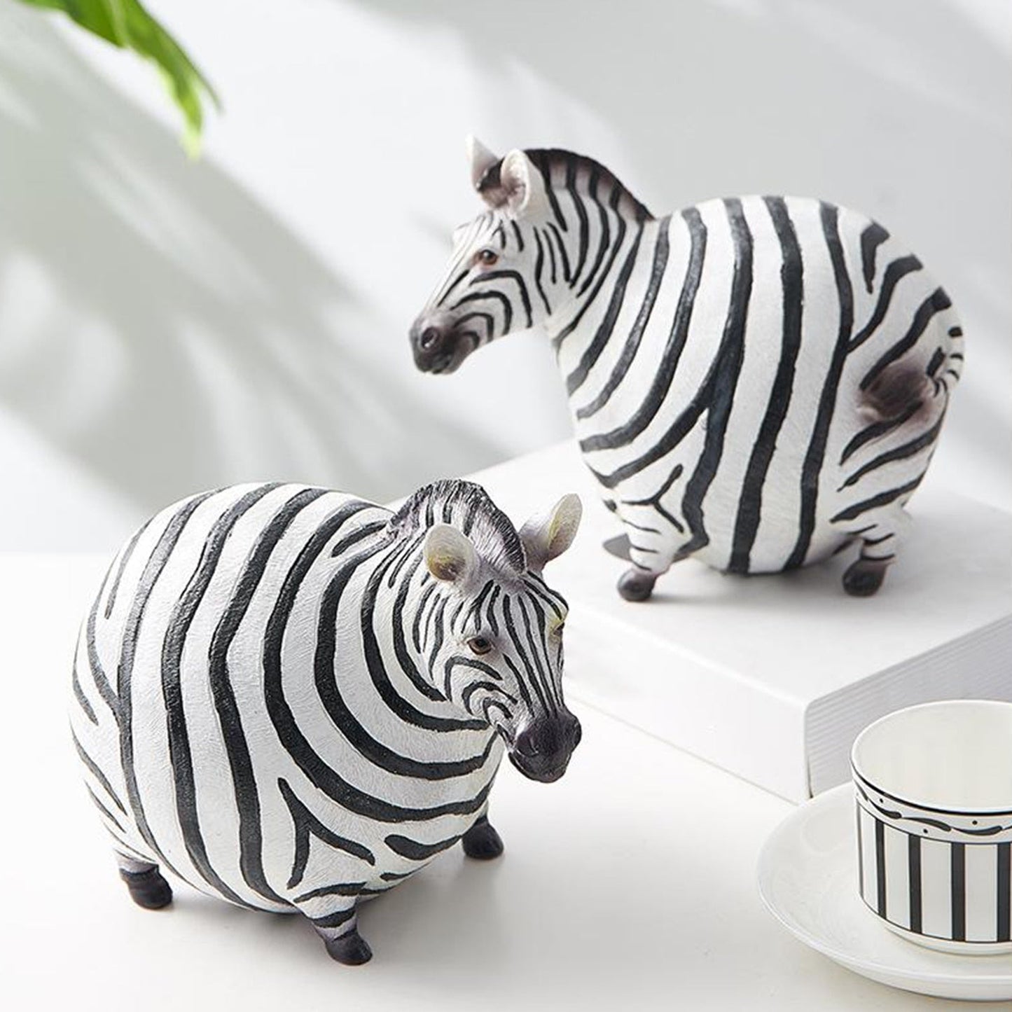 Moderna söta zebra resinfigurer | Veska