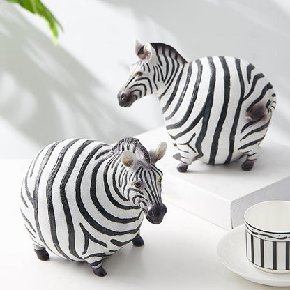 Moderna söta zebra resinfigurer | Veska