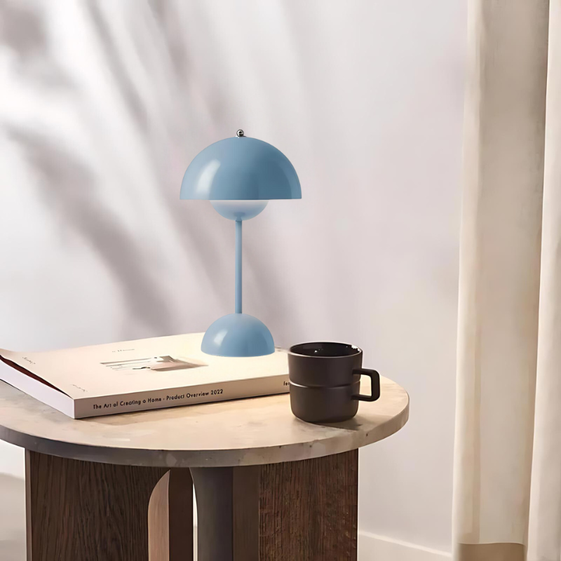 ModernLamp | Modern bordslampa i svampliknande design med touch-kontroll | Veska Blå