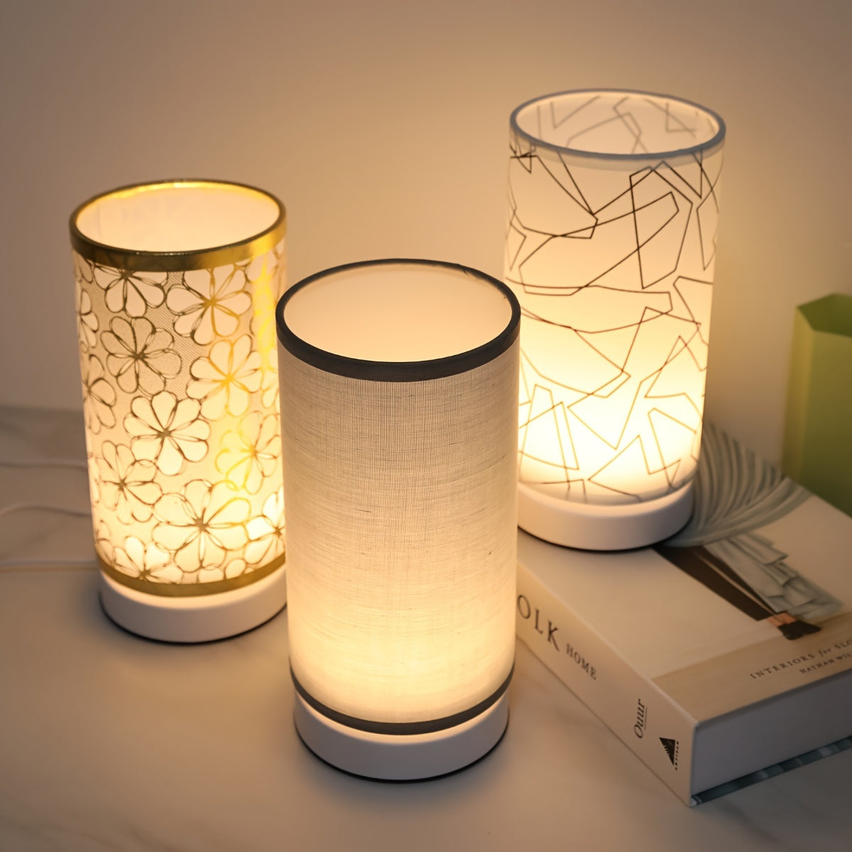 ModernLicht – Upplyst USB Bordslampa i Cylinder Veska