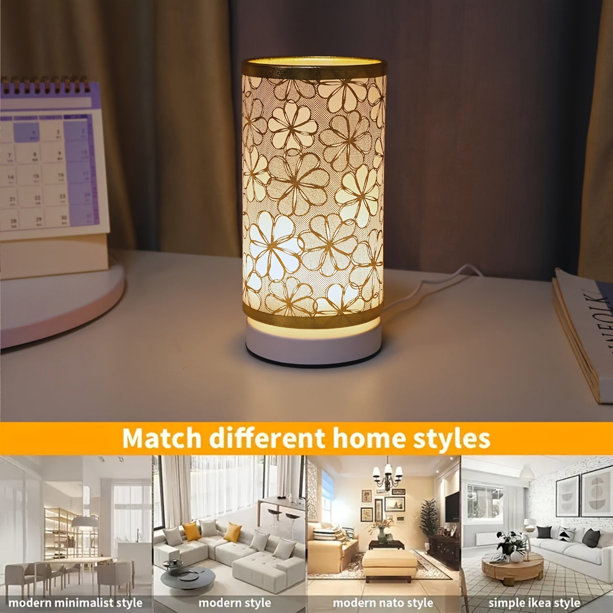 ModernLicht – Upplyst USB Bordslampa i Cylinder Veska