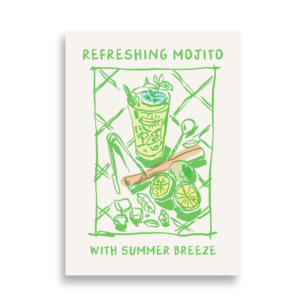 Mojito med Summer Breeze | Veska 50×70 cm