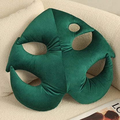 Monstera Leaf Plush Kudd | Veska Grön