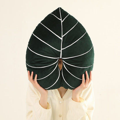 Monstera Leaf Plush Kudd | Veska