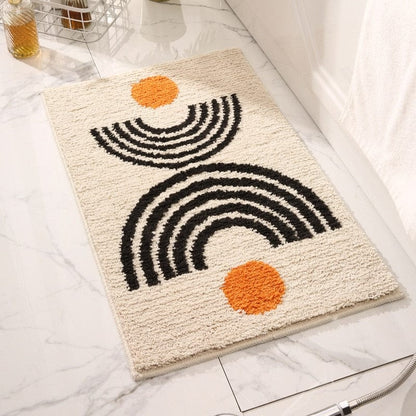 Moon Mid Century Badmat | Veska Vit