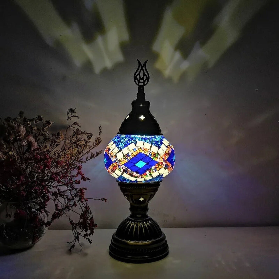 Mosaic Färgglad Mönster Bordslampa Veska Regenbogen B