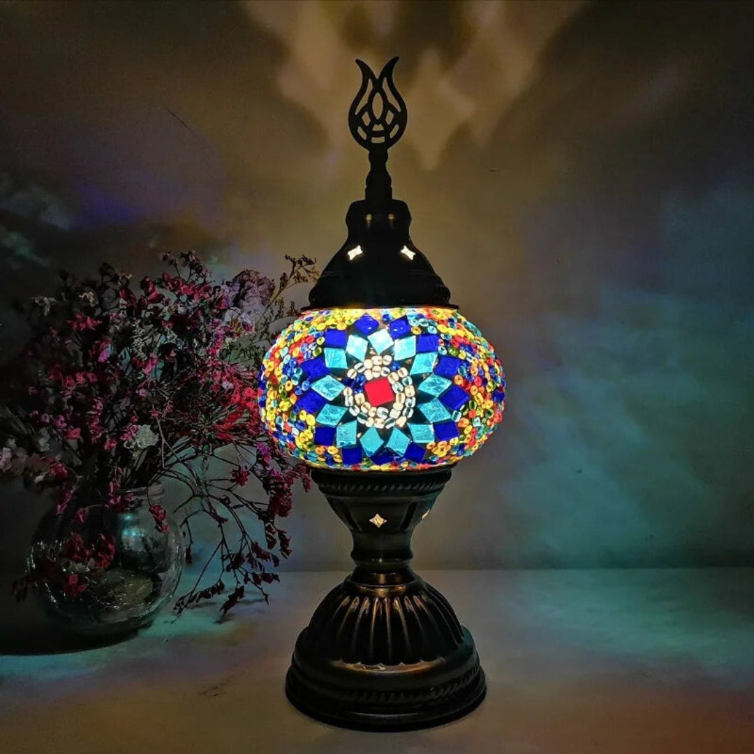 Mosaic Färgglad Mönster Bordslampa Veska