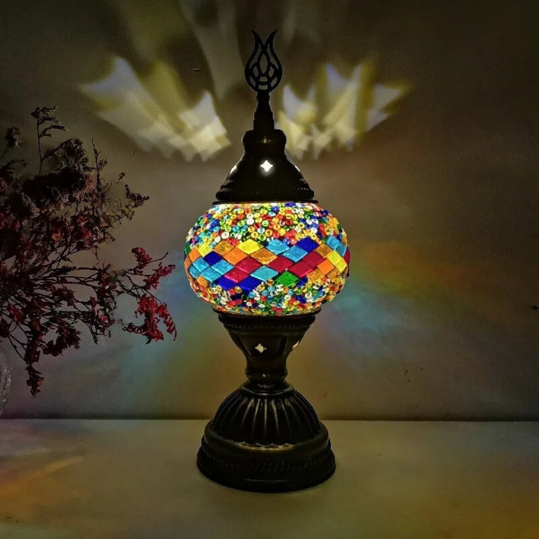 Mosaic Färgglad Mönster Bordslampa Veska