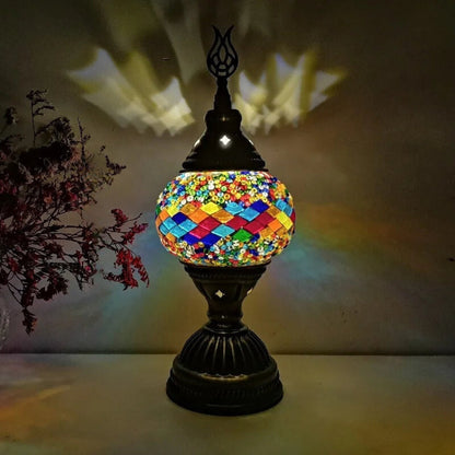 Mosaic Färgglad Mönster Bordslampa Veska