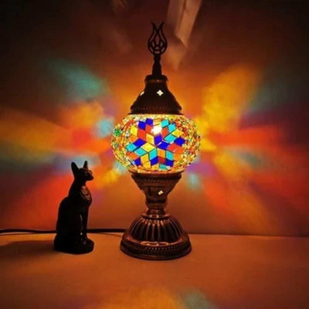 Mosaic Färgglad Mönster Bordslampa Veska