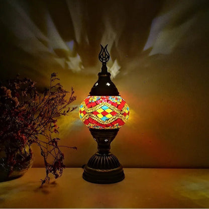 Mosaic Färgglad Mönster Bordslampa Veska