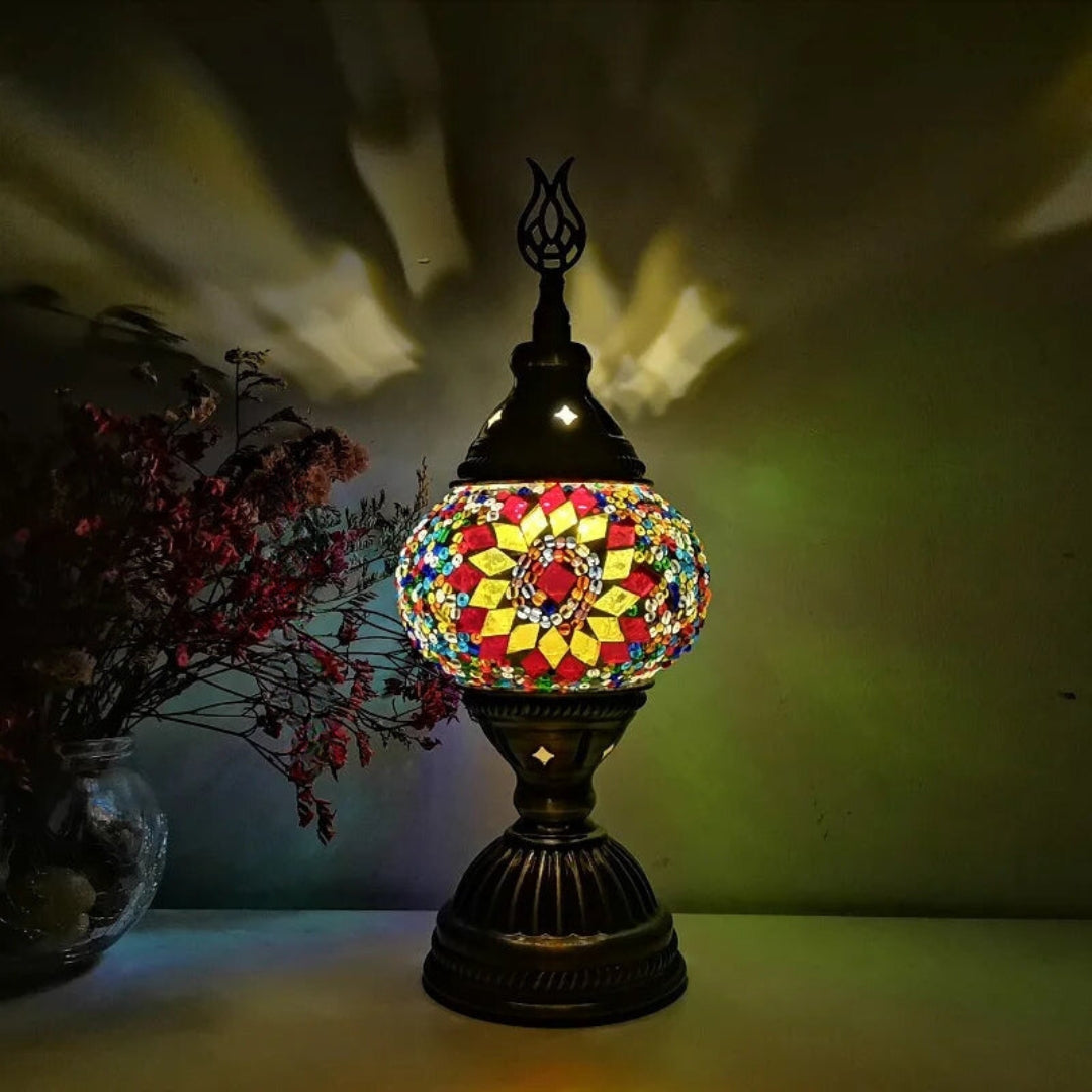 Mosaic Färgglad Mönster Bordslampa Veska