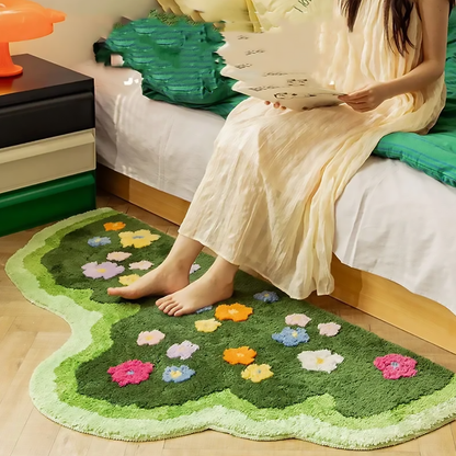 Moss och Blomsterträdgård Matta | Veska