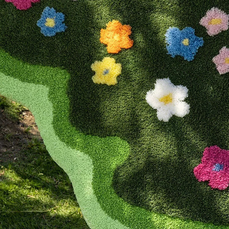 Moss och Blomsterträdgård Matta | Veska