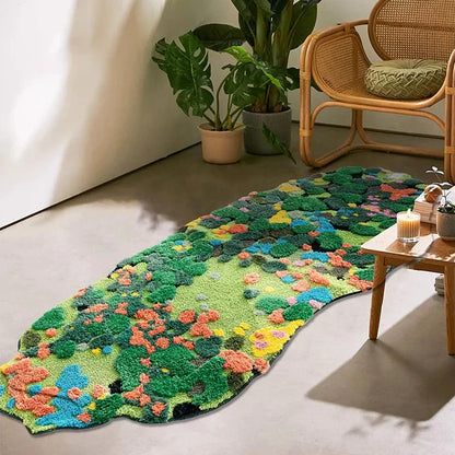 Moss Tufting Badrumsmatta | Veska Färgad 50x120cm