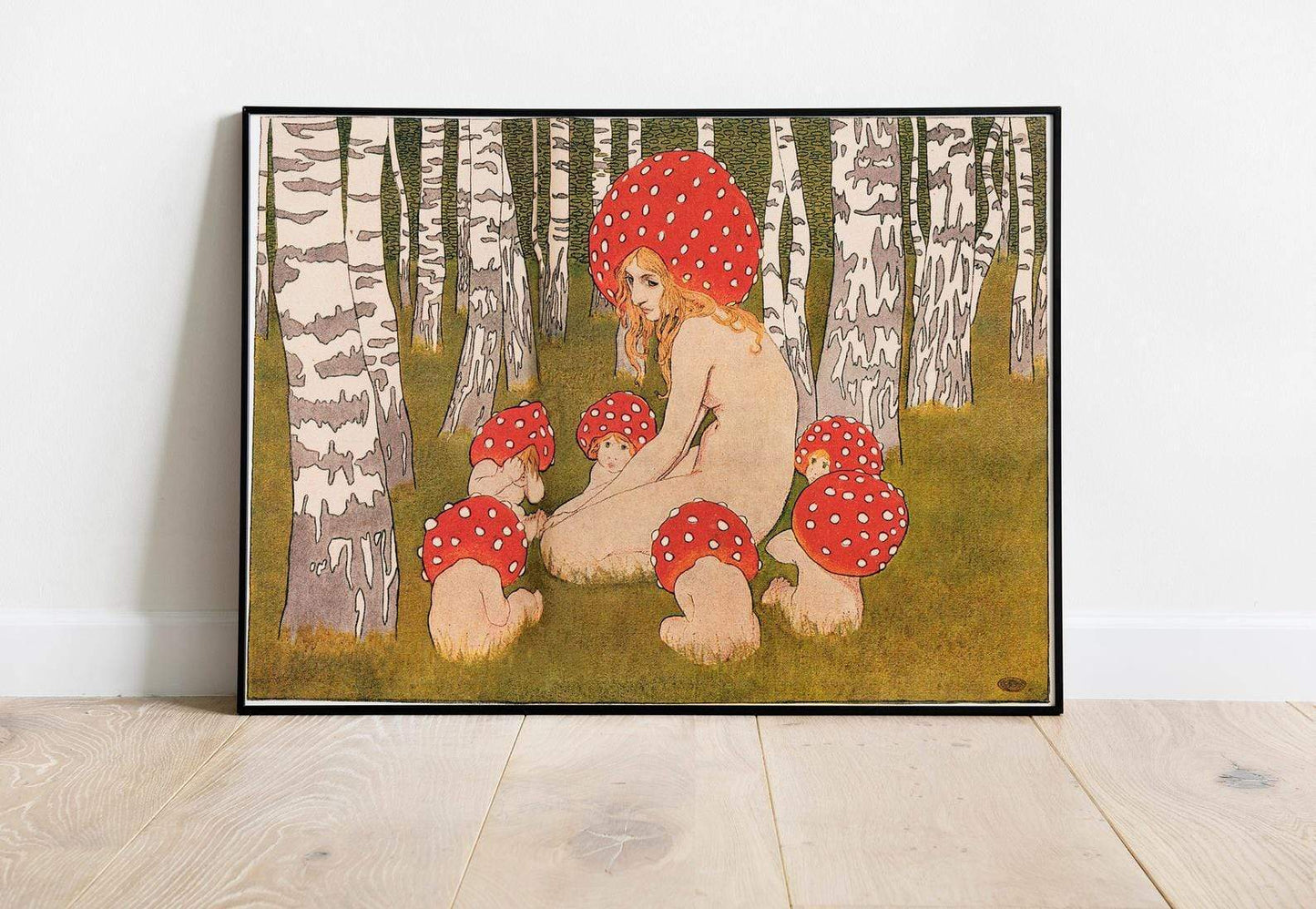 Mother Mushroom och hennes barn Affisch | Veska