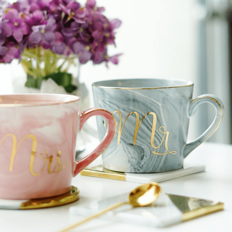 Mr och Mrs Marble Keramisk Mugg | Veska